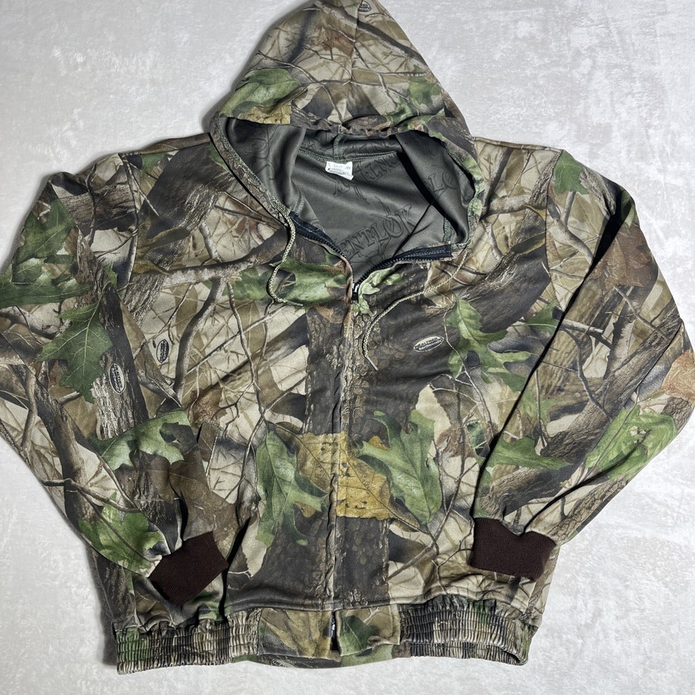 ScentLok Realtree Hardwoods Men's S Full-Zip Hooded Camo Hunting Hoodie Jacket